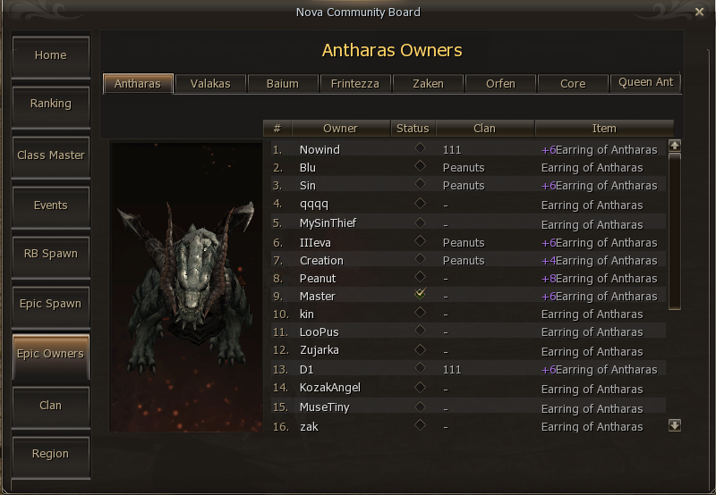 Community Board Epic Owners